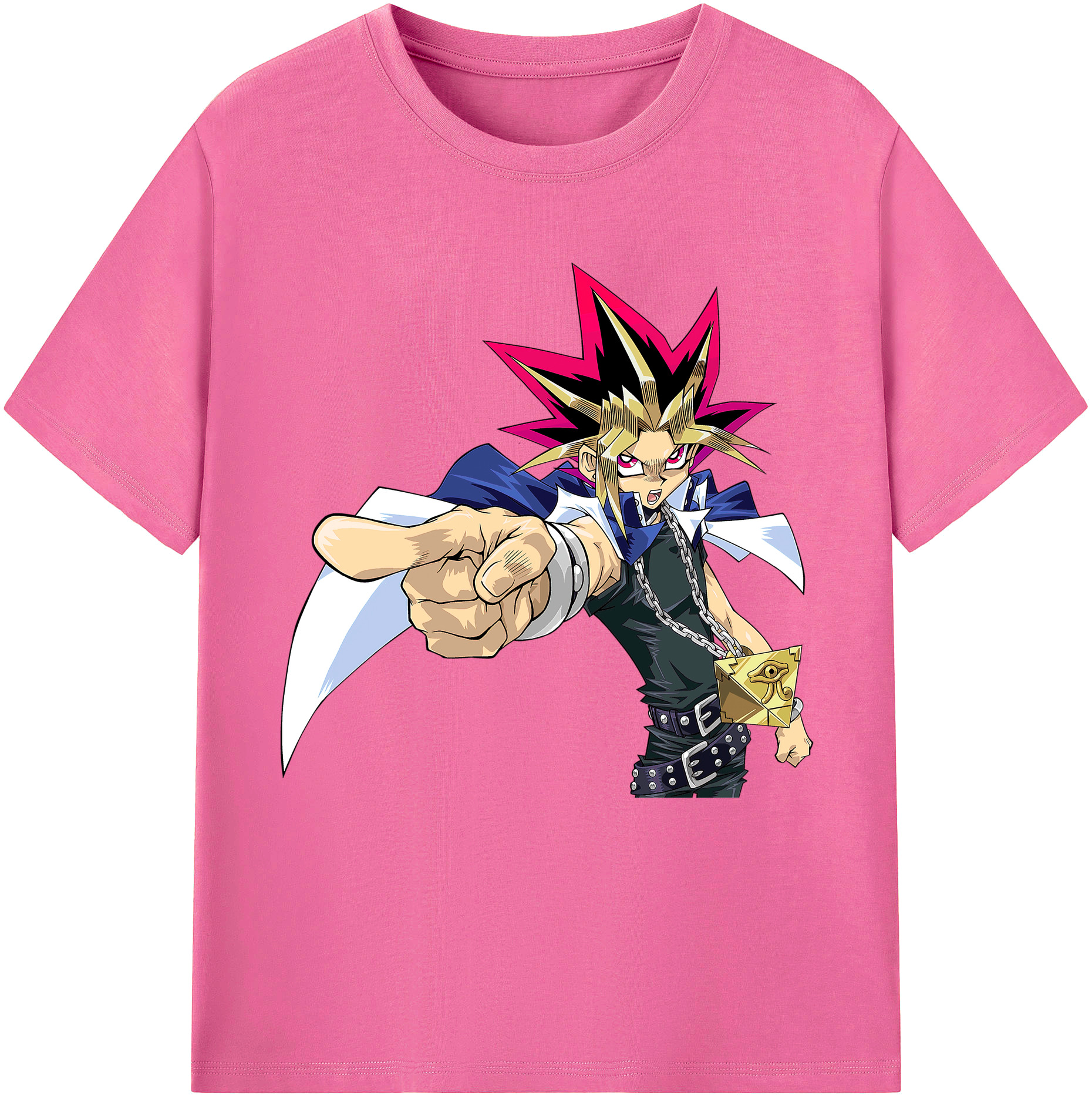 （画像用） 遊☆戯☆王 Yu-Gi-Oh! レディースカジュアルプリントTシャツ（綿100％）